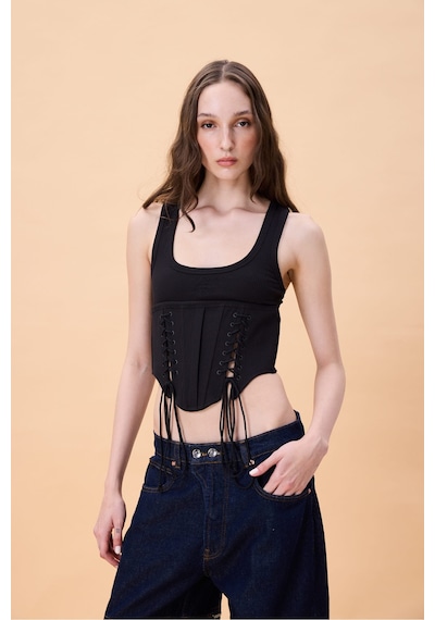 Sagaza Diamond Top Siyah