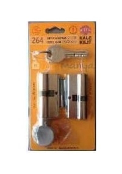 Ayrex 264 Ortak Anahtarlı 2'li Set Snc+smc Kilit Silindiri, Barel 68 Mm