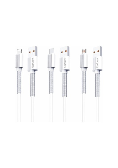 Earldom EC-137L 1 M 3a Kırılmaya Dayanıklı Lightning Hızlı Şarj Kablosu M414