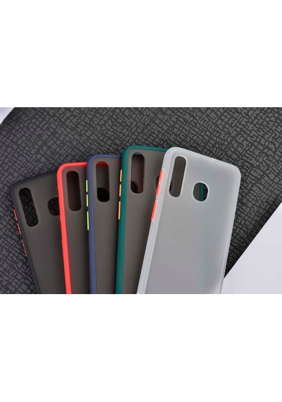 Huawei P30 Lite Kılıf Zore Fri Mat Yüzey Renkli Kenar Kılıf