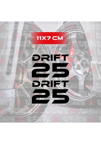 Mondial Drift L 25 Yan Grenaj Sticker Modeli Tarz Sticker Drıft 25 Diğer