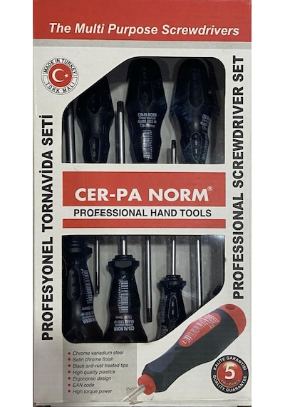 Cerpa Tornavida Takımı 7 li Delikli Torx Klass1001224700