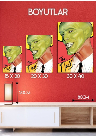 The Mask - Metal Baskı Parlak Tablo