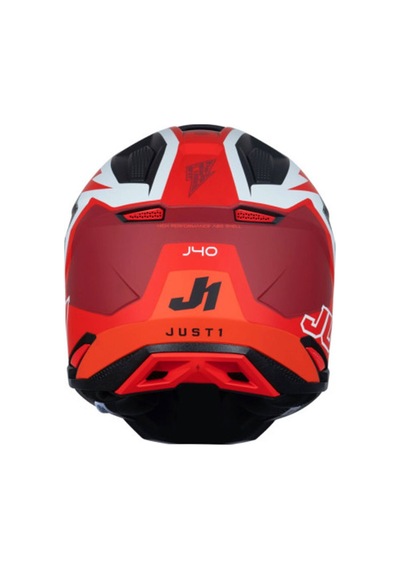 Just1 J40 Flash Off-road Kaskı Kırmızı Beyaz Siyah Kırmızı - Beyaz - Siyah