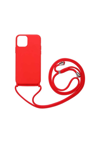 Apple Uyumlu iPhone 12 Mini Csk Zore Ropi Kılıf-kırmızı