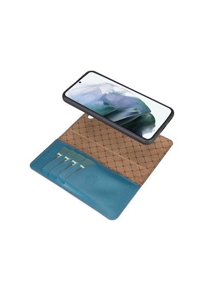 Bouletta Samsung Galaxy S22 Plus Uyumlu Deri Cüzdanlı Kılıf Brn4E