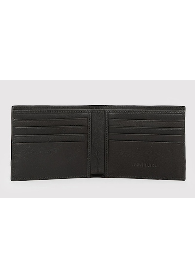 Mavi M0912365-900 Mavi Black Hakiki Deri Cüzdan siyah