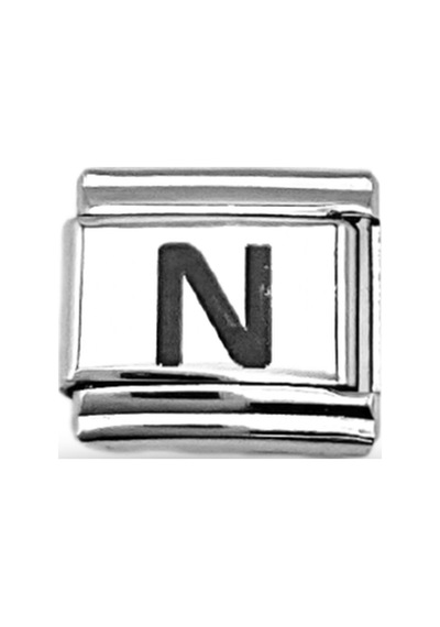 N Harf Charm Çelik Bileklik Aksesuarı Kişiye Özel Harf Modülü Minimal & Şık Tasarım