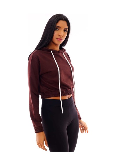 Gugus Basic Kapüşonlu Sweatshirt Acı Kahve