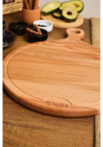 Ahşap Kesme Tahtası - Ahşap Sunum Tahtası - Ahşap Servis Tahtası - Anneler Günü Hediyesi 38x29 Cm Ahşap