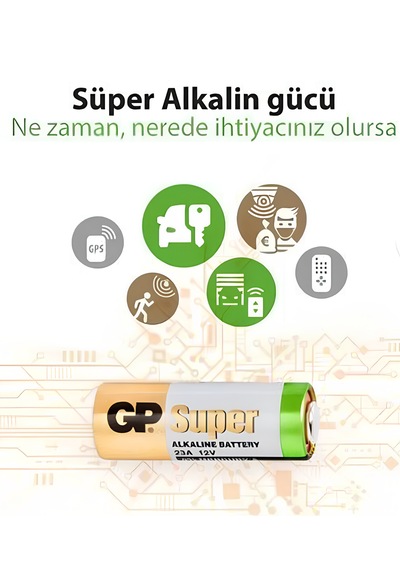 5 Adet 5li Kumanda Pili Gp Uzun Tip 23a