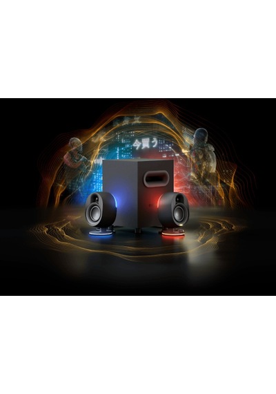Arena 7 Rgb Aydınlatmalı 2.1 Oyun Hoparlörleri Siyah