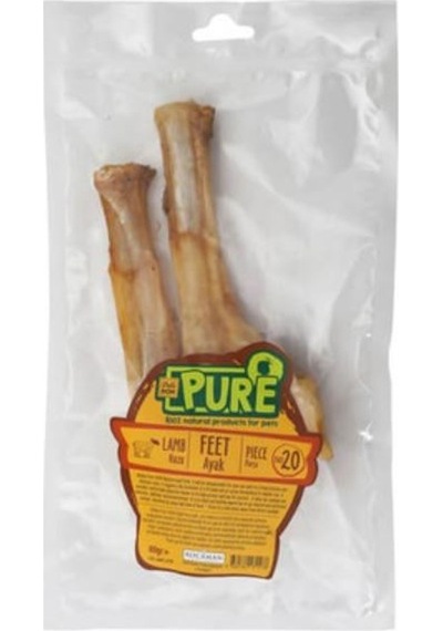 Delibon Pure Köpek için Kurutulmuş Parça Kuzu Ayak 100 G