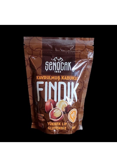 Kavrulmuş Kabuklu Fındık Paket 200gr