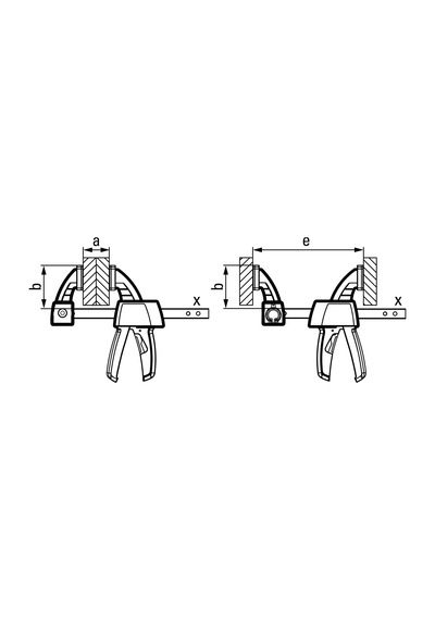 Bessey Ez30-8 Cırcır Mekanizmalı Tek El İşkence İç-dış 80x300mm