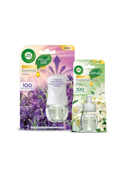 Air Wick Elektrikli Oda Kokusu Kit Lavanta 1 Cihaz 1 Koku + Yedek Şişe Bahar Çiçekleri Lavanta
