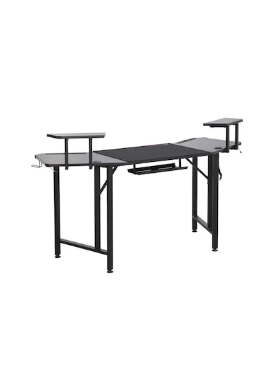 Adore Gaming Commander Oyuncu Masası Rgb Carbon Fiber - Siyah 160x75x49-56 Cm