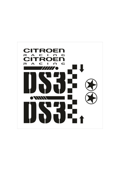 Oto Sticker Citroen Ds3 Sticker Seti   Kırmızı-