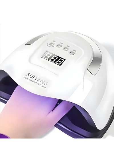 Uv Company Sun X7 Max 220w Uv Led Tırnak Kurutucu Lamba 57 Led, Sensörlü, Dijital Ekranlı Profesyonel Jel Oje Kurutma Cihazı 0