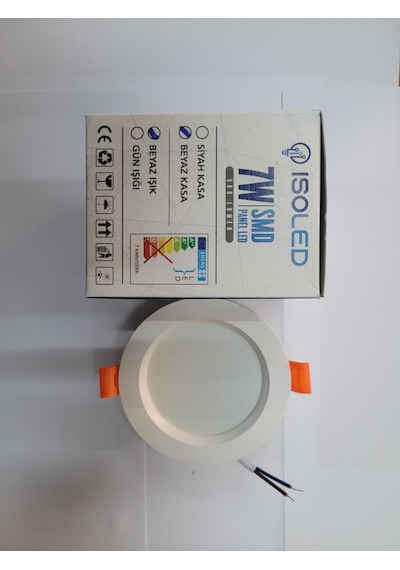 Isoled 7 Watt Spot Beyaz Kasa Beyaz Işık 6 Lı Paket Beyaz - Beyaz