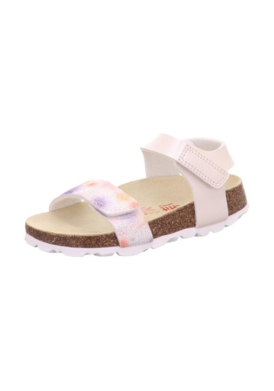 Nubebe Superfit Renkli Mantar Taban Sandalet Sedef Sedef Krem