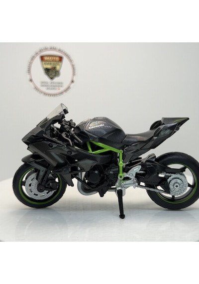 Kawasaki Ninja H2r - 1:18 Ölçek 12cm Kutulu Diecast Model