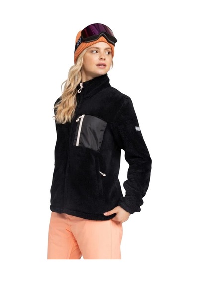 Roxy Alabama Full Zip Solid Kadın Polar Ceket Siyah