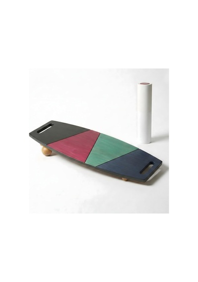 Denge Tahtası Balance Board Çift Fonksiyonlu Gym Board Rocket Board 73 X 31 Cm Mavi-siyah-yeşil- Kırmızı Çok Renkli