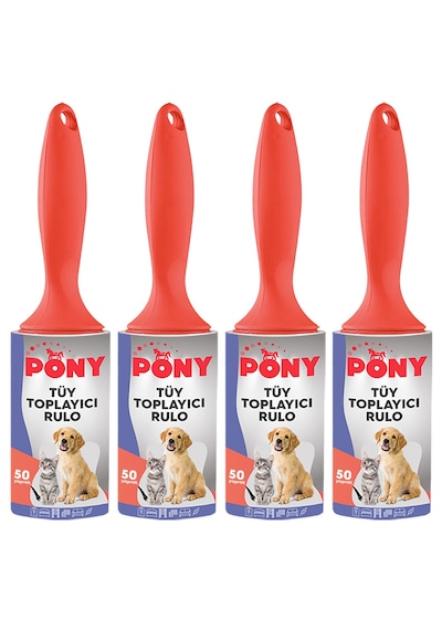 Pony Tüy Toplayıcı Rulo 50 Yaprak 4'lü