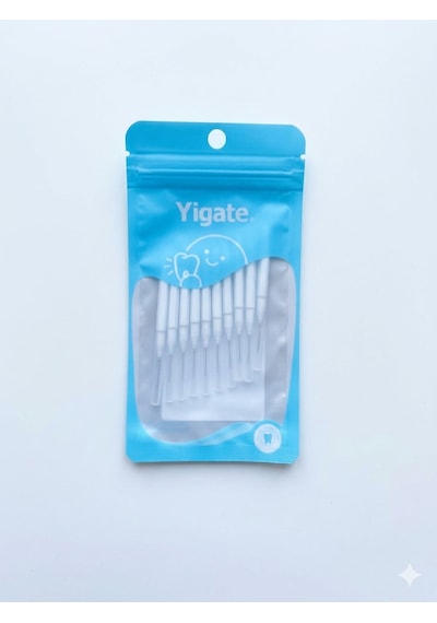 Hannah Diş Arası Arayüz Fırçası Beyaz 0.4 Mm Kıvrılabilir Başlık Orta Sertlik Plastik Sap 10 Lu Paket