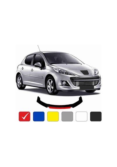 Peugeot 207 Lip 4 Parça Kırmızı