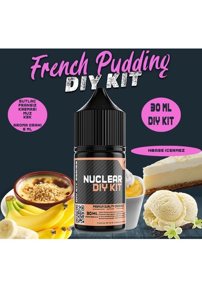 Nuclear 30 Ml Dıy Kit French Pudding Gıda Aroması 6 Ml Aroma İçerir