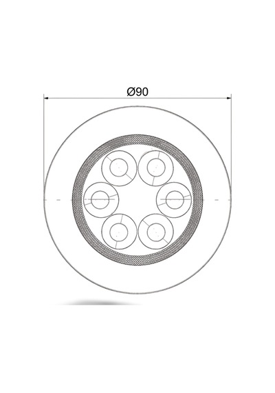 Sspz600wb 12v/24v 3w Led Power Spot Su Geçirmez, Butonlu, Karavan , Tekne