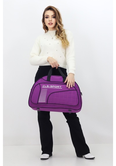 Probag Mor Spor Ve Seyahat Ayakkabı Bölmeli, Su Geçirmez, Omuz Askılı Sprocu Çantası Açık Mor