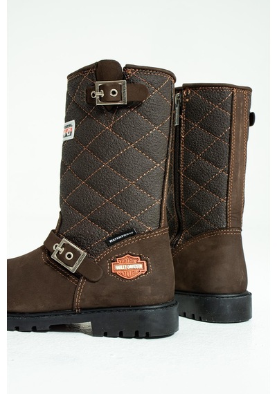 Harley Davidson Laconia Hakiki Deri Kahverengi Çocuk Çizme 025f100481-kahverengi Kahverengi