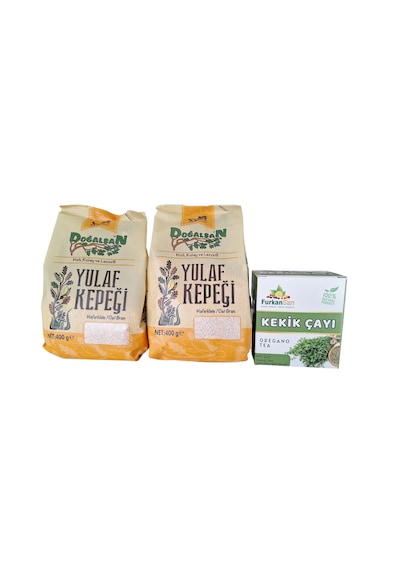 Doğalsan Yulaf Kepeği 400 Gr X 2 Adet + Kekik Çayı 20 Süzen Poşet Dukan Seti