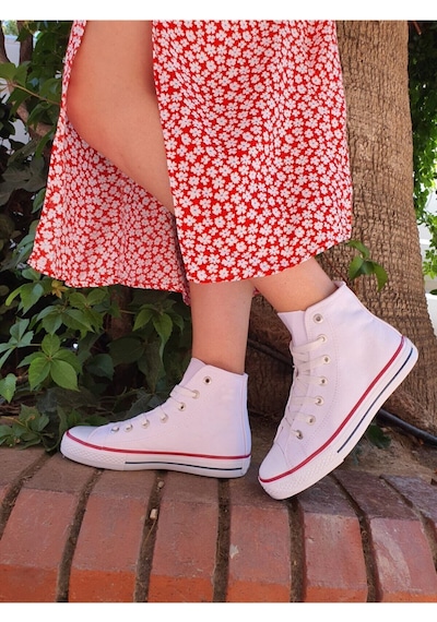 Beyaz Unisex Bağcıklı Keten Bilekli Çocuk Genç Yetişkin Sneaker Günlük Spor Ayakkabı Convers Sneaker Beyaz Beyaz Unisex Bağcıklı Keten Bilekli Çocuk Genç Yetişkin Sneaker Günlük Spor Ayakkabı Convers Sneaker Beyaz