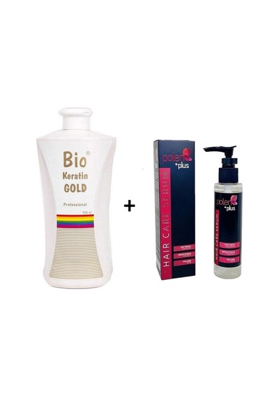 Bio Keratin Gold Brezilya Fönü Keratini 700 ML + Polenplus Saç Bakım Serumu 125 ML