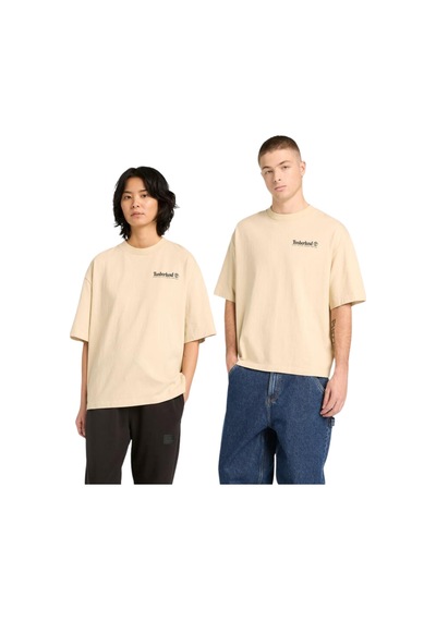 B0a5mqr2601-r Timberland Outdoor Photo Back Graphic Tee Erkek T-shirt Krem B0a5mqr2601-r Krem