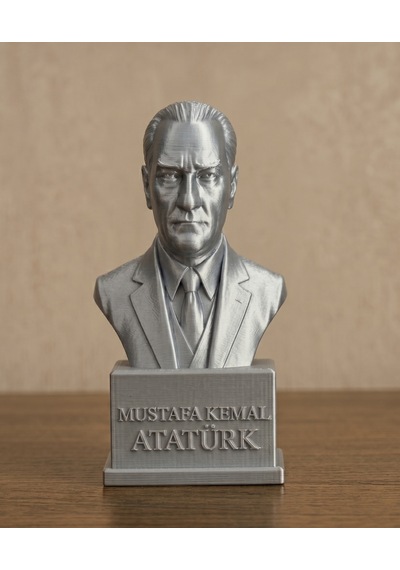 Kurumsal Promosyon Kalitesinde Dekoratif 15 Cm Atatürk Büstü Masaüstü Şık Hediyelik