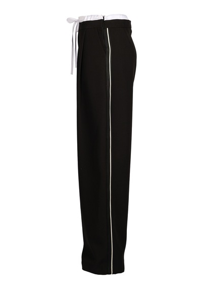 Ysatis Oversized Minimalist Kadın Pantolon - Yüksek Bel - Günlük Kullanım Siyah