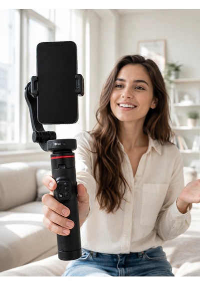 Akıllı Takipli Gimbal Selfie Stick Profesyonel Video Çekim Stabilizatörü Uzayabilir Tripod Bluetooth