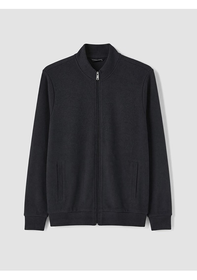 Lcwaıkıkı Classic Antrasit Dik Yaka Erkek Fermuarlı Sweatshirt