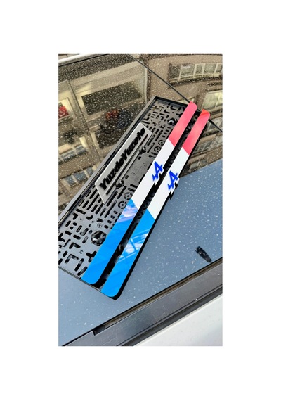 2adet Fransız Tasarım Alpıne Uyumlu Pleksi Plakalık - 878384729