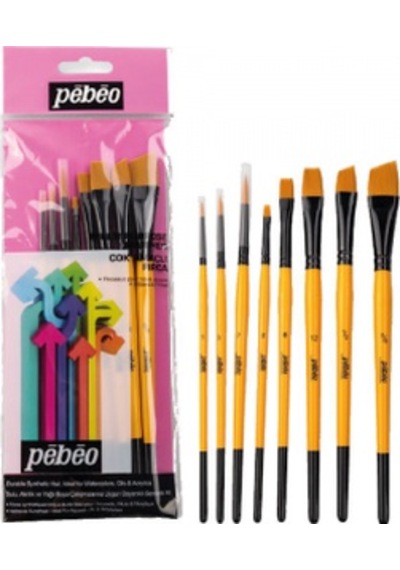 Pebeo 8'li Karma Fırça Seti Set-6 Pebeo 8'li Karma Fırça Seti Set-6