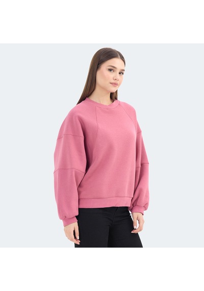 Slazenger VIA Kadın Oversıze Gül Sweatshirt