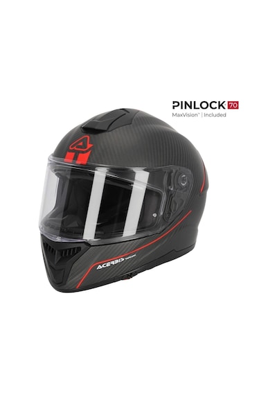Acerbis Tarmak Carbon 22-06 Kapalı Kask Kırmızı - Siyah