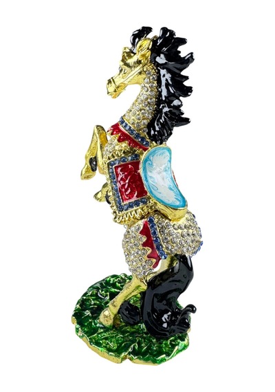 Şahlanan At Biblo Gold Taş Detaylı Dekoratif Obje 15 10 CM