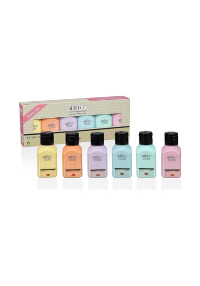 Ayrex Artdeco Akrilik Boya 6x75ml Set - Pastel Renkler Genel
