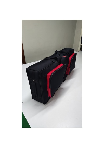 Pa4x, Pa3x Kısa 61 Tuş Keyboard Orglar İçin Uyumlu Çantası. Siyah Kırmızı.